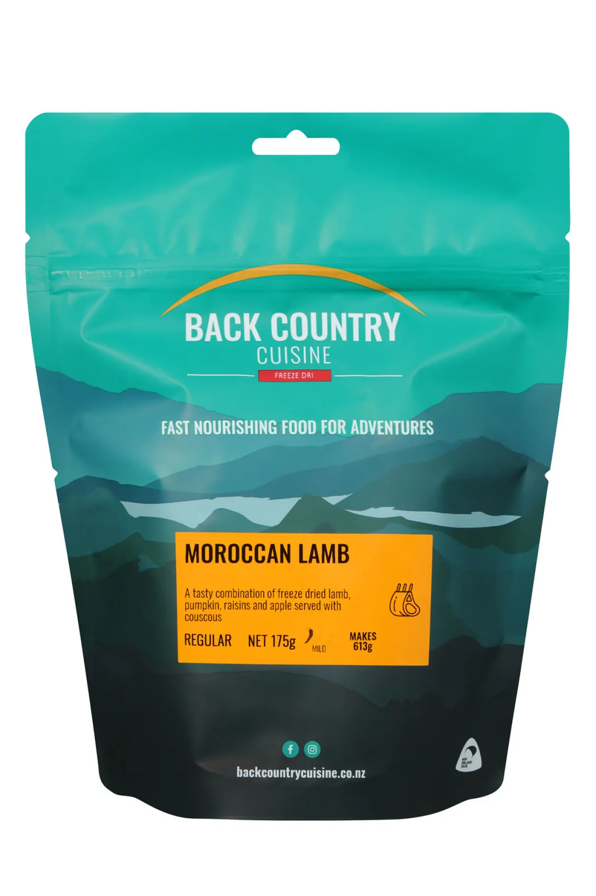 Macpac Freeze Dried Food>Back Country Cuisine Moroccan Lamb —175 G