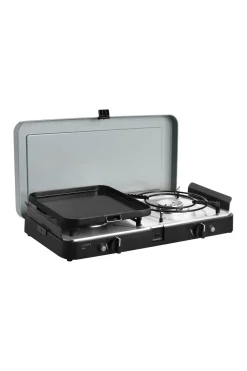 Macpac Stoves>Dometic Gas Stove Dometic 2 Cook 3 Pro Deluxe 2 Burner Moss / Black Dometic