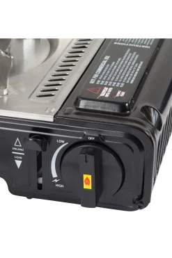 Macpac Stoves>Gasmate Travelmate Ii Ss Twin Butane Stove With Hotplate