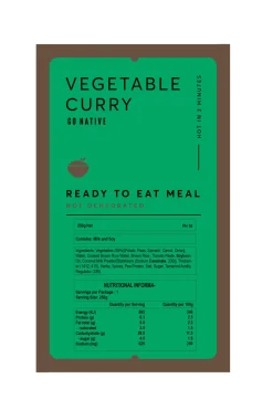 Macpac Freeze Dried Food>Go Native Vegetable Curry