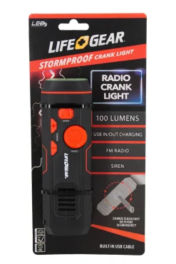 Macpac Torches>Life+Gear Stormproof Crank Light