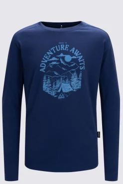Macpac T-Shirts & Shirts> Kids' Adventure Awaits Long Sleeve T-Shirt