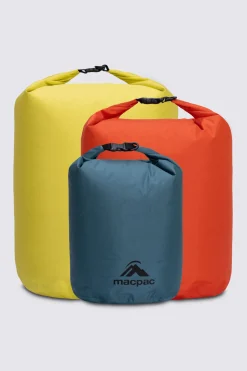 Macpac Dry Bags, Stuff Sacks & Mesh Bags> Lightweight Dry Bags — 3 Pack 5/10/15L