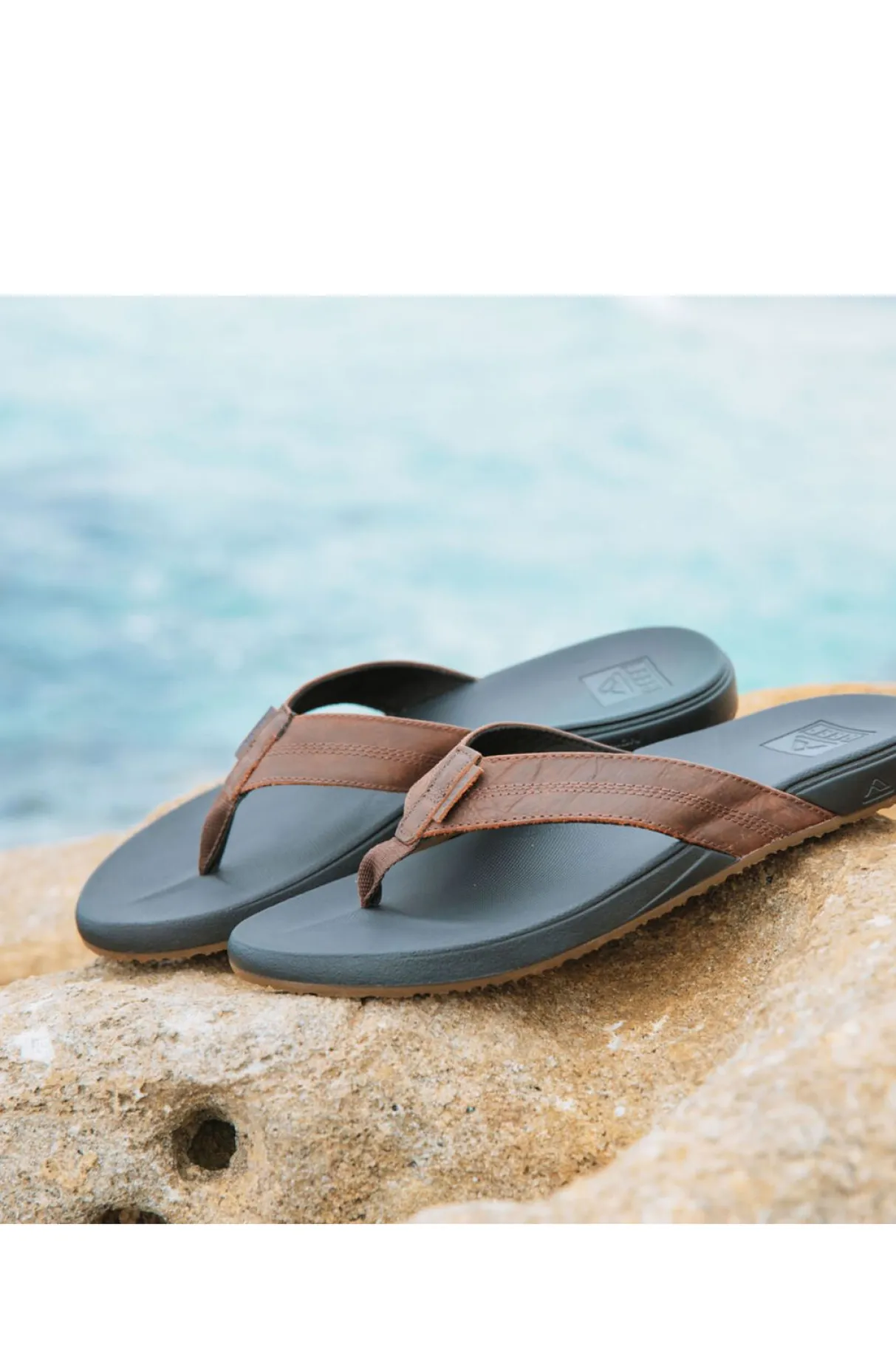 Macpac Sandals & Thongs>Reef® Men'S Cushion Phantom Leather Thongs