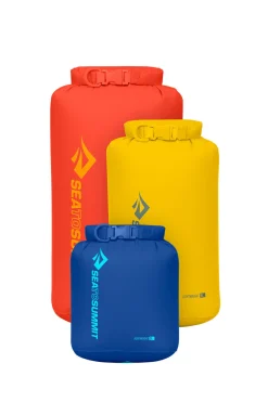 Macpac Dry Bags, Stuff Sacks & Mesh Bags>Sea To Summit Lightweight Dry Bag Set 3-Piece (3, 5, 8L)