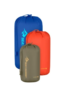 Macpac Dry Bags, Stuff Sacks & Mesh Bags>Sea To Summit Lightweight Stuff Sack 3-Piece Set (3, 5, 8L)