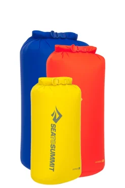 Macpac Dry Bags, Stuff Sacks & Mesh Bags>Sea To Summit Lightweight Dry Bag 3-Piece Set (8, 13, 20L)