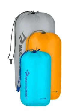 Macpac Dry Bags, Stuff Sacks & Mesh Bags>Sea To Summit Ultra-Sil Stuff Sack 3-Piece Set (5, 8, 13L)