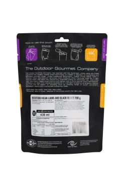 Macpac Freeze Dried Food>The Outdoor Gourmet Company Mediterranean Lamb And Black Olives —190 G