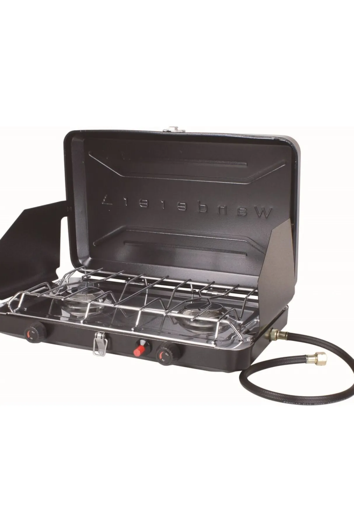 Macpac Stoves>Wanderer 2 Burner Lpg Portable Stove With Drip Tray