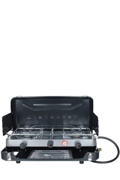 Macpac Stoves>Wanderer 2 Burner Lpg Portable Stove With Grill